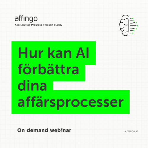 Affingo Webinar: Hur kan AI förbättra dina affärsprocesser